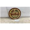 Image 1 : Norton "British Machines Since 1898” Round Tin Sign with Union Jack and Checkered Flag, 11 3/4”