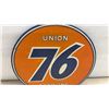Image 3 : Union 76 Gasoline Round Embossed Metal Advertising Sign, 12” Diameter