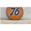 Image 4 : Union 76 Gasoline Round Embossed Metal Advertising Sign, 12” Diameter