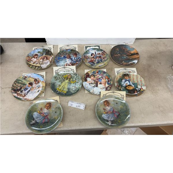 10- Reco Nursery Rhymes Plates With COA