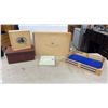 Image 1 : 3 Wood Crates, Metal Key Box, and Storage Box