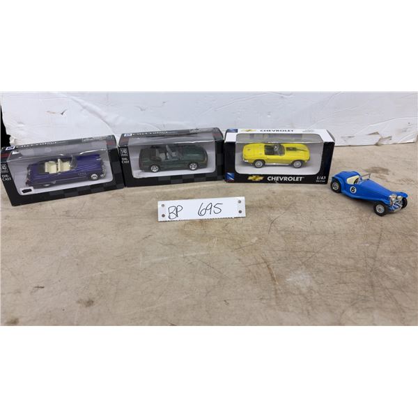 3 Newray 1/43 Scale in Boxes and 1 Matchbox