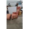 Image 2 : Upholstered Armchair and Ottoman