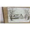 Image 5 : Franta Hlubucek 1971” Heritage" Homewood, Manitoba Framed Limited Edition Print 71/288, 18 × 24”