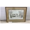 Image 6 : Franta Hlubucek 1971” Heritage" Homewood, Manitoba Framed Limited Edition Print 71/288, 18 × 24”
