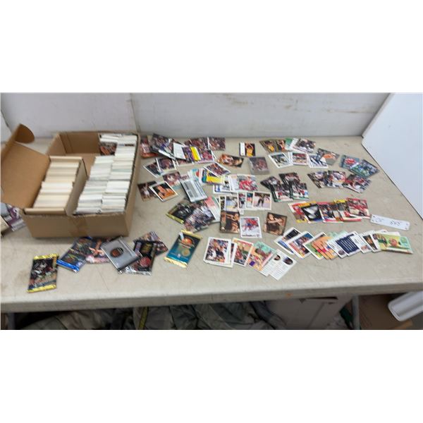 Large Collection of Vintage NBA and NHL Trading Cards, Skybox, Upper Deck, Topps, 1980s-1990s