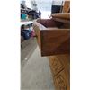 Image 9 : Oak Carved Sideboard with Mirror, Two Shelves, Four Drawers, and Two Cabinet Doors. 64”×48”×21”