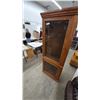 Image 1 : Oak Wood and Glass Display Cabinet with Lower Storage 71”×29”×19”