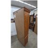 Image 5 : Oak Wood and Glass Display Cabinet with Lower Storage 71”×29”×19”