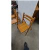 Image 2 : Three Wood Folding Chairs