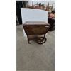 Image 1 : Drop-Leaf Tea Cart with Spindle Legs and Wagon Wheels