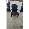 Image 1 : Black Faux Alligator Skin Armchair
