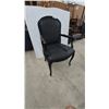 Image 4 : Black Faux Alligator Skin Armchair