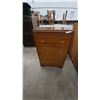 Image 1 : Art Deco Style 5-Drawer Chest of Drawers with Brass Pulls. 46”×30”×18”