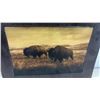 Image 2 : Signed Joni Mitchell 1991 Framed Print, 13 × 11” and Sepia Bison Photograph by JL, Wichita