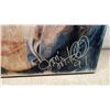 Image 5 : Signed Joni Mitchell 1991 Framed Print, 13 × 11” and Sepia Bison Photograph by JL, Wichita