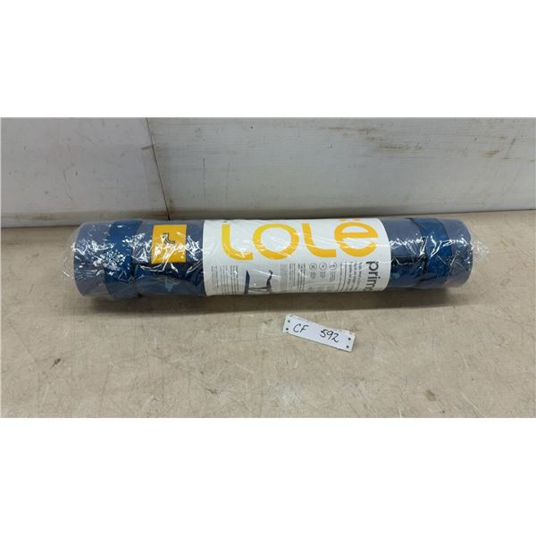 New Lolë Prima 2-in-1 Yoga Mat, 100% TPE, 5mm Thick, 24” x 71”, Blue