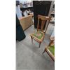 Image 4 : Three Antique Oak Dining Chairs: One Armchair and Two Side Chairs with Embroidered Seats