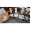 Image 8 : Oak Dining Table with One 24” Leaf and 6 Chairs