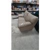 Image 2 : Tan Leather Loveseat 64”