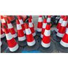Image 3 : 12 Reflective Rubber Traffic Pylons With Octagonal Bases, 28” High