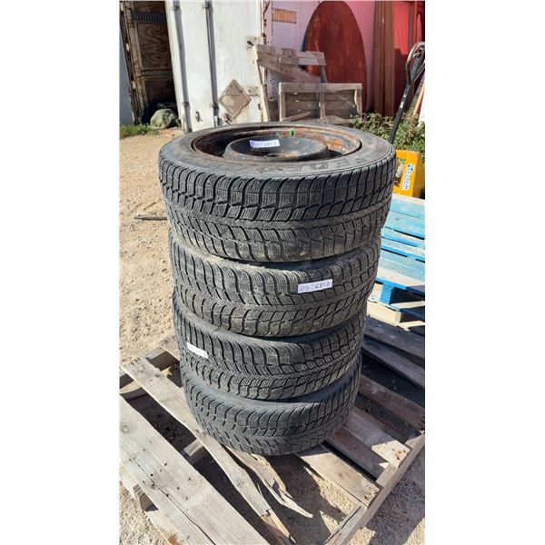 Set of 4 Federal Himalaya WS2 Winter Tires, 215/55R16, on Steel 5-Bolt Rims