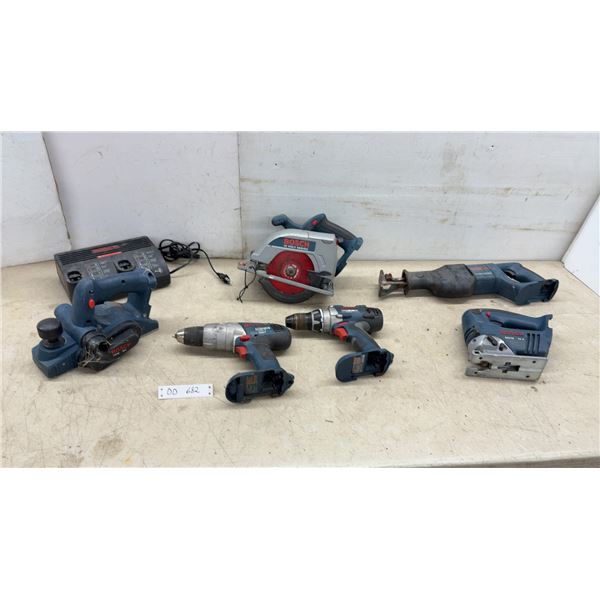 Bosch 18 Volt Cordless Circular Saw with 6 1/2” Blade, Drills, Planer, Jigsaw, Charger and More