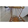 Image 4 : Wooden Rocking Chair with Gold Floral and Fruit Motif