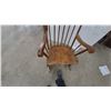 Image 5 : Wooden Rocking Chair with Gold Floral and Fruit Motif