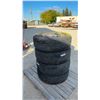 Image 1 : Set of 4 Michelin Tires 205/65R16 on 5-on 5-Bolt Steel Rims