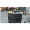 Image 8 : Set of 4 Michelin Tires 205/65R16 on 5-on 5-Bolt Steel Rims