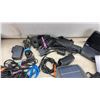 Image 12 : Assorted Electronics Lot: ARRIS XG1v3 Cable Box, Toshiba Laptop, Remotes, Adapters