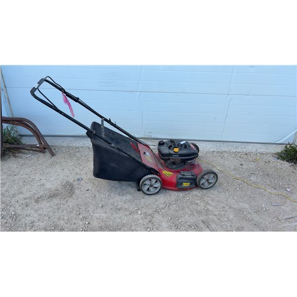MTD Yard Machines 21” 6 HP Gas-Powered Push Lawnmower with Rear Bagger