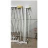 Image 2 : Summer Infant White Metal Adjustable Walk-Through Pressure-Mounted Baby Gate