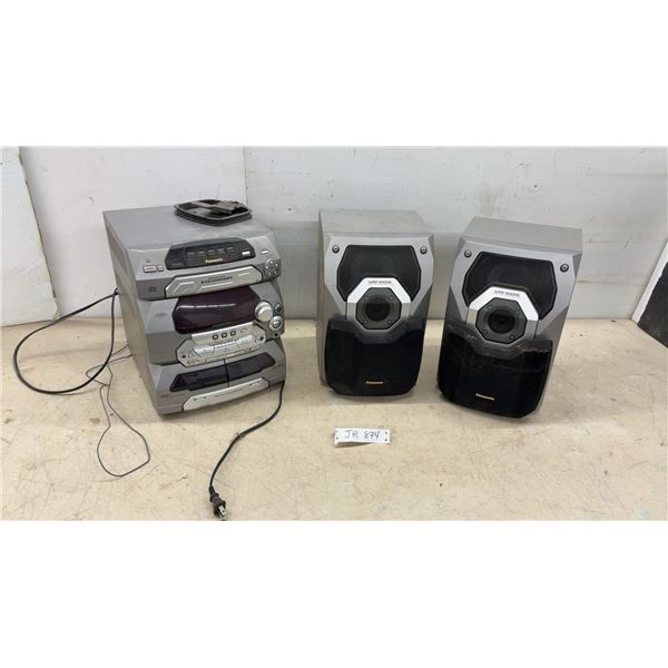 Panasonic SB-AK27 Speaker System and Stereo System, 100W (Music) Total, 6O Total