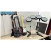 Image 1 : Rock Band and Guitar Hero Controllers Including Fender Stratocaster, Nyko FrontMan Guitars 4 and