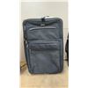 Image 3 : Three Soft-Sided Suitcases with Wheels, Red Cambridge, Blue Tekson, and Black Crown Collection