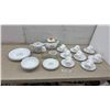 Image 1 : Corelle by Corning Dinnerware and Teaware: Teapot, Kettle, 6 Dinner Plates, 2 Bowls, 12 Cups and