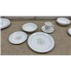 Image 9 : Corelle by Corning Dinnerware and Teaware: Teapot, Kettle, 6 Dinner Plates, 2 Bowls, 12 Cups and