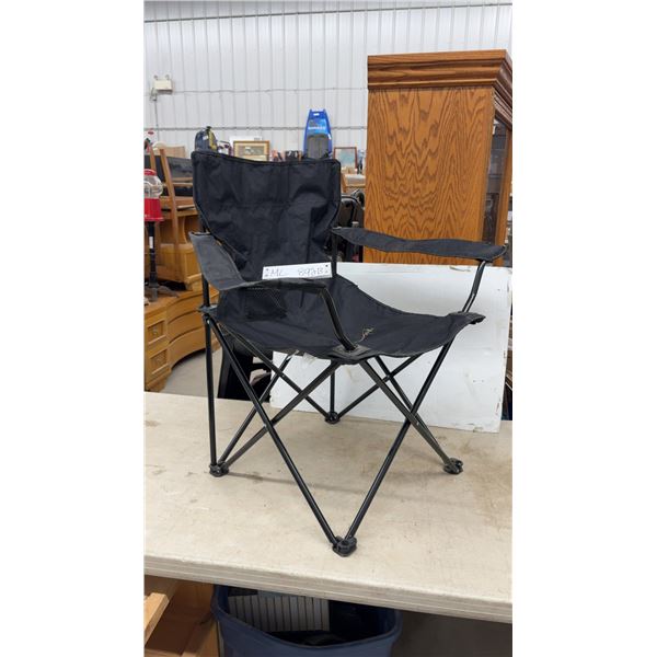 Black Folding Lawn Chair