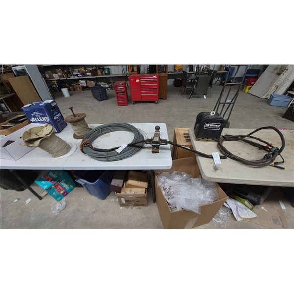 Superwinch Haulamatic 8000 Winch, Hidden Hitch, and Wire Spools