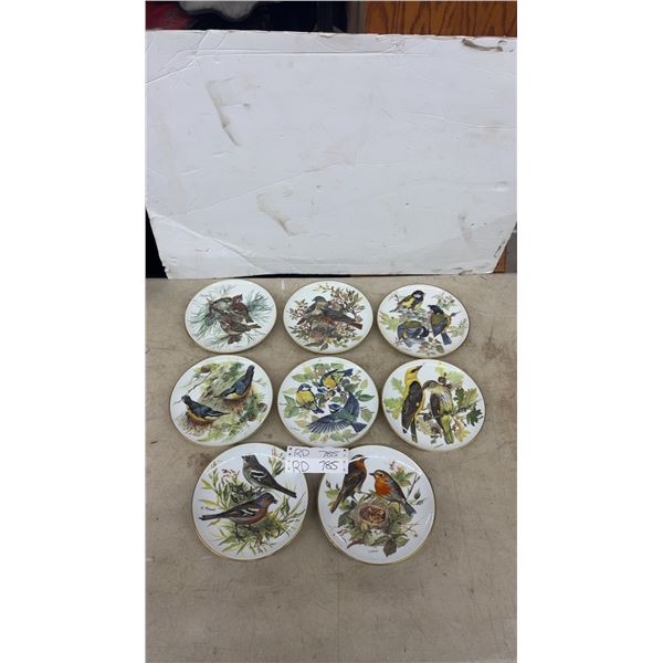 Franklin Mint Ursula Band "Songbirds of the World" Collector Plates, Set of 8