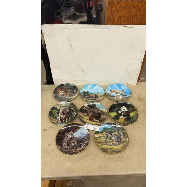 8 Will Nelson Collectable Wild Life Plates