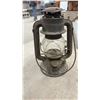 Image 10 : Grey Metal Storage Box with Vintage Kerosene Lanterns and Glass Insulators