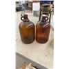Image 5 : Grey Metal Storage Box with Vintage Kerosene Lanterns and Glass Insulators