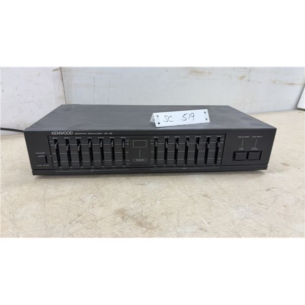 Kenwood GE-36 Stereo Graphic Equalizer, 7-Band, 120 Volt, 60 Hertz, 6 Watt, Made in Japan
