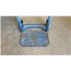 Image 2 : Blue Two-Wheel Hand Truck with Curved Handle and Metal Base Plate