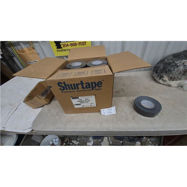 Shurtape PC628 Black Premium Gaffer's Tape, 24 Rolls, 48mm x 55m