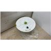 Image 4 : Dinner Triangle Bell, Set of 8 Gold-Rimmed Stemmed Wine Glasses, Manual Salad Spinner