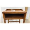 Image 3 : Vintage Wooden Telephone Table with Open Shelf and Gallery Top, 32 × 20 × 15”